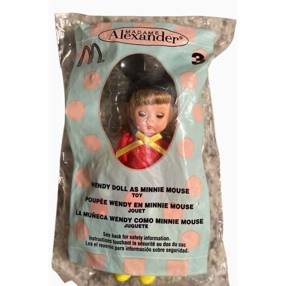 Madame Alexander Wendy Doll As Minnie Mouse McDonalds 2004 Collectible Toy - Picture 1 of 7